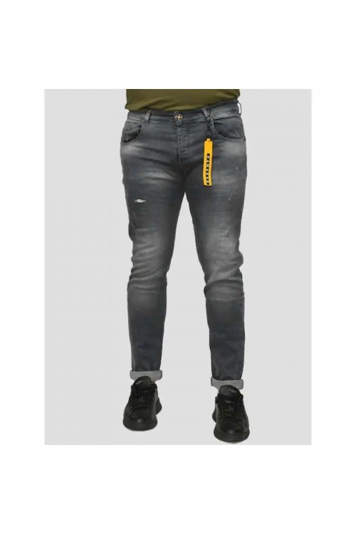 DAMAGED DENIM PANTS SLIM FIT DM12