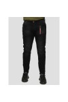 DAMAGED DENIM PANTS STREET FIT BLACK DM41