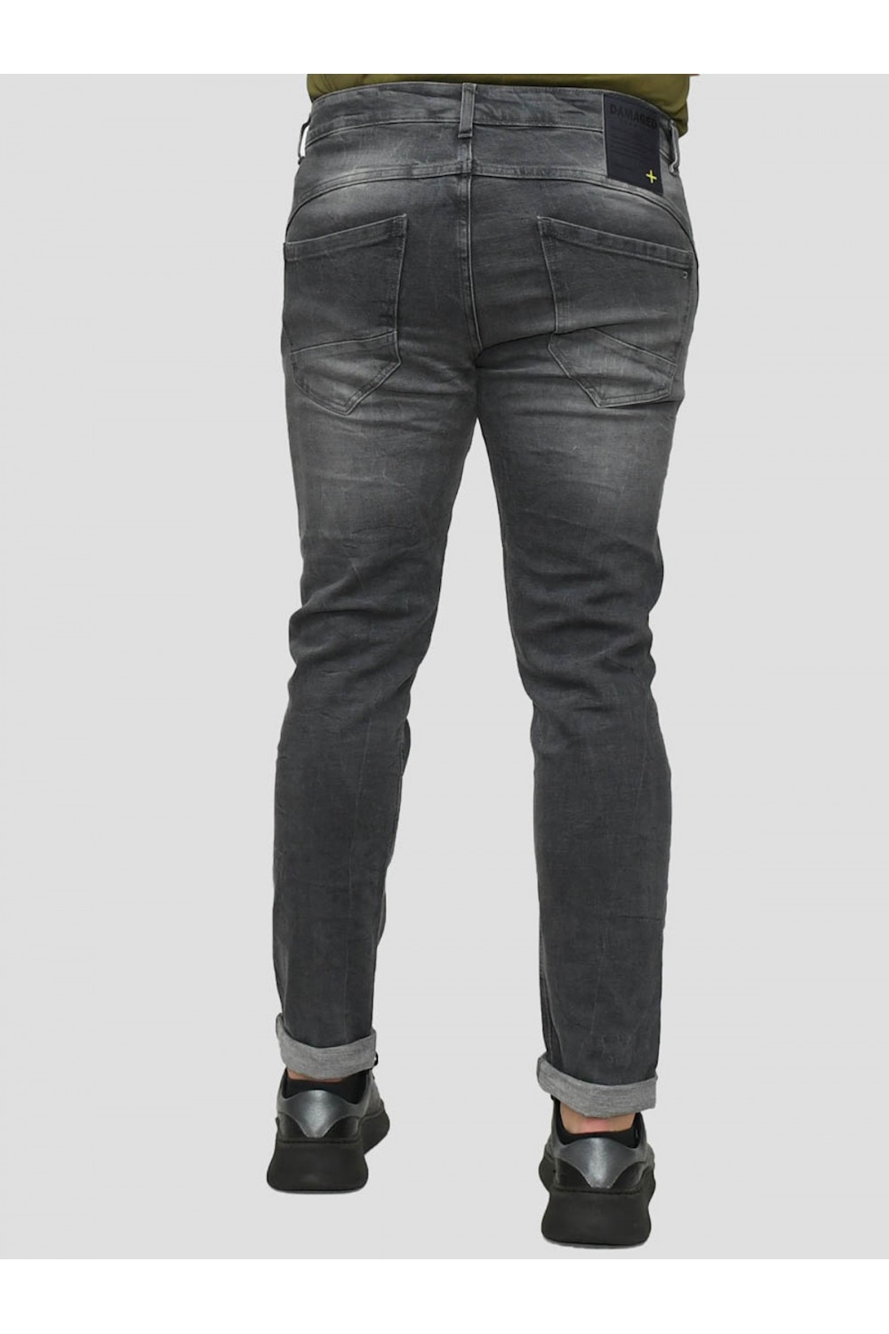 DAMAGED DENIM PANTS SLIM FIT DM12