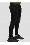 DAMAGED DENIM PANTS STREET FIT BLACK DM41