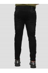 DAMAGED DENIM PANTS STREET FIT BLACK DM41