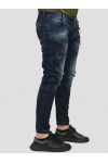 DAMAGED DENIM PANTS SLIM FIT BLACK DM21A