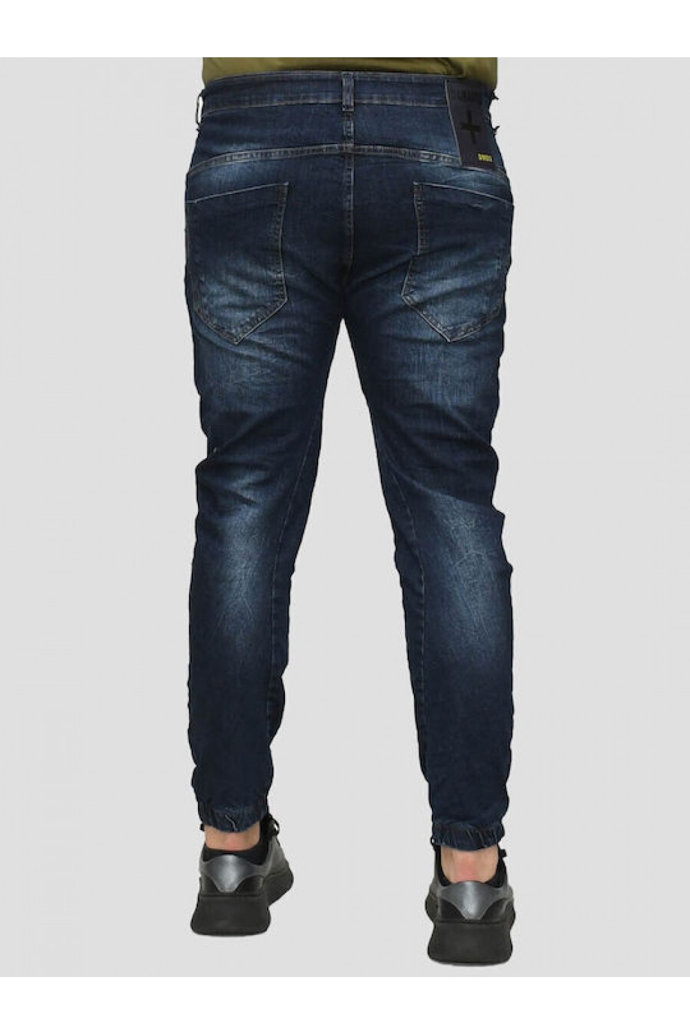 DAMAGED DENIM PANTS SLIM FIT BLACK DM21A