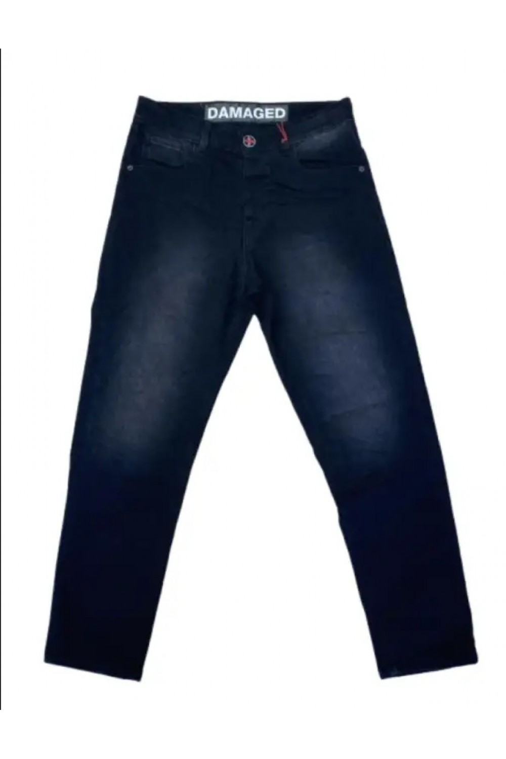 DAMAGED DENIM PANTS CROP FIT DM69B