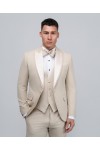DEZING WEDDING SUIT SLIM FIT BEIGE WS-2342