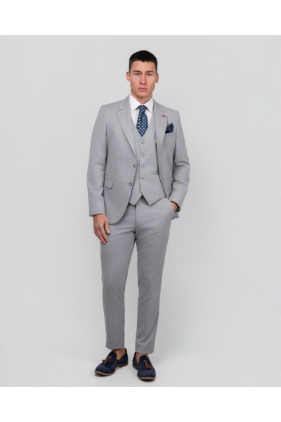 DEZING SUIT SLIM FIT GREY S-2698