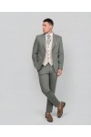 DEZING SUIT SLIM FIT LIGHT GREEN S-26105