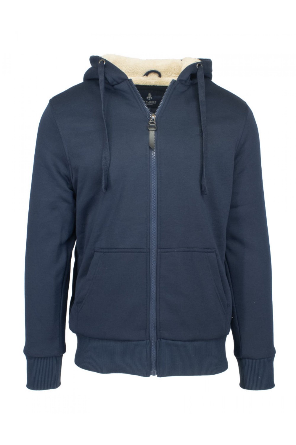 EXPLORER ZIP SWEATER WITH FUR NAVY BLUE 2411102045