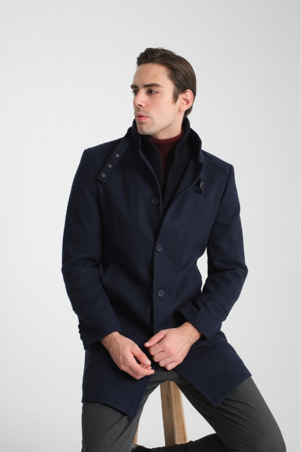 MEN COAT GABRIEL DARK BLUE 9100