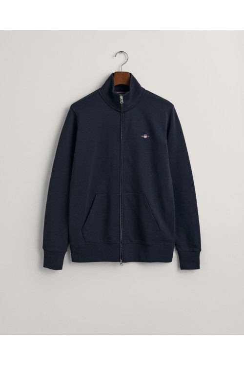 GANT FULL ZIP SWEATER REGULAR FIT EVENING BLUE 2008006-433