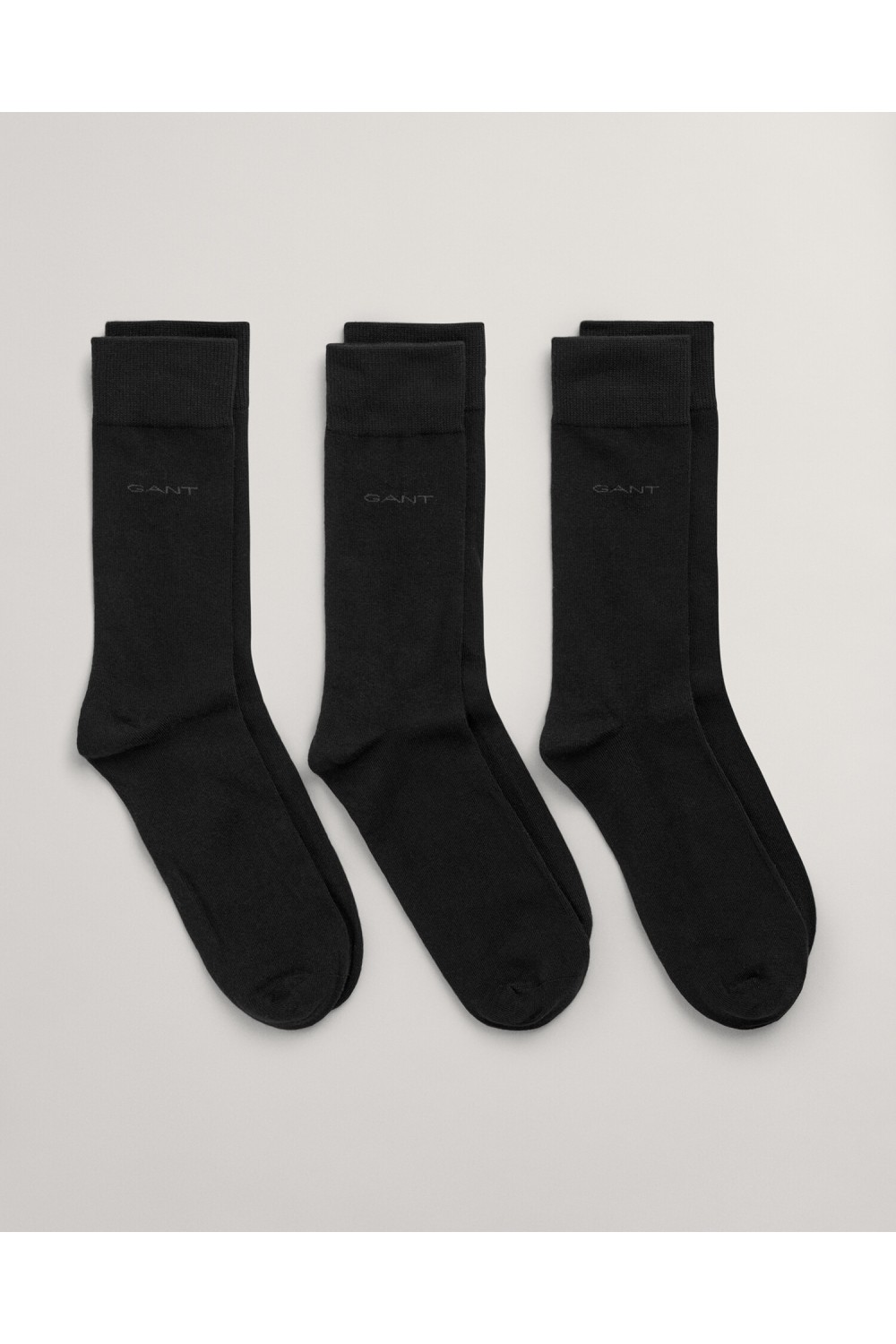 GANT SOFT COTTON SOCKS 3-PACK BLACK 9960256-5