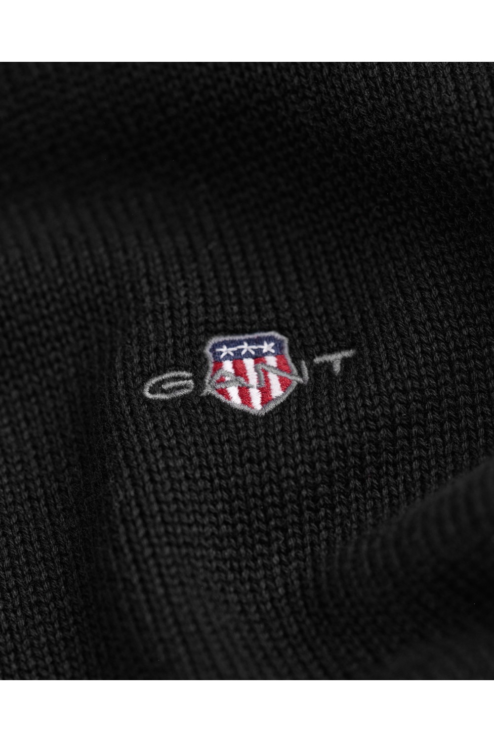 GANT CASUAL COTTON HALF ZIP BLACK 8030170-005