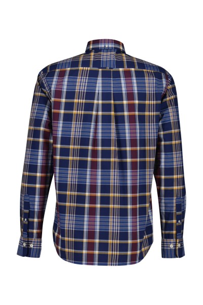 GANT REGULAR CLASSIC POPLIN CHECK SHIRT PERSIAN BLUE 3250212-423