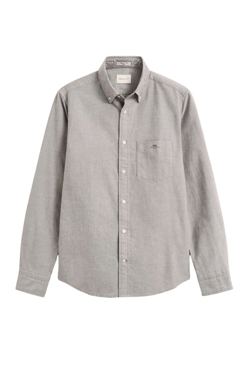 GANT REGULAR OXFORD SHIRT BLACK BROWN-GREY 3000200-217