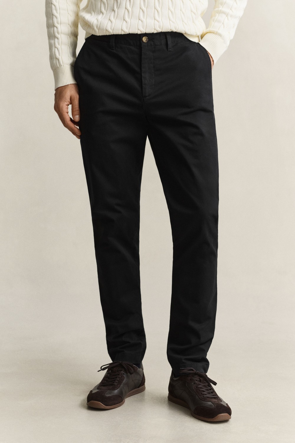 GANT SLIM FIT CLASSIC CHINO PANT BLACK 1501000-5