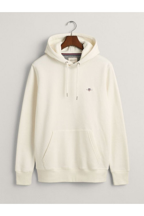GANT REGULAR SHIELD HOODIE WHITE 2007058-113