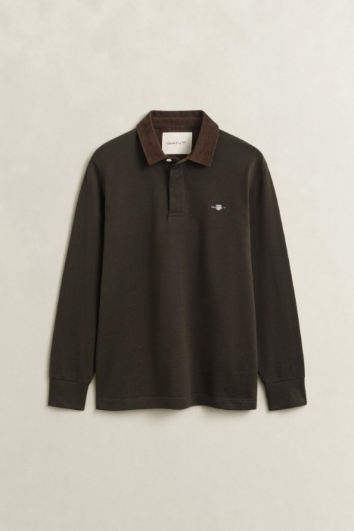 GANT CORD COLLAR RUGGER DARK MOSS GREEN 2065120-368
