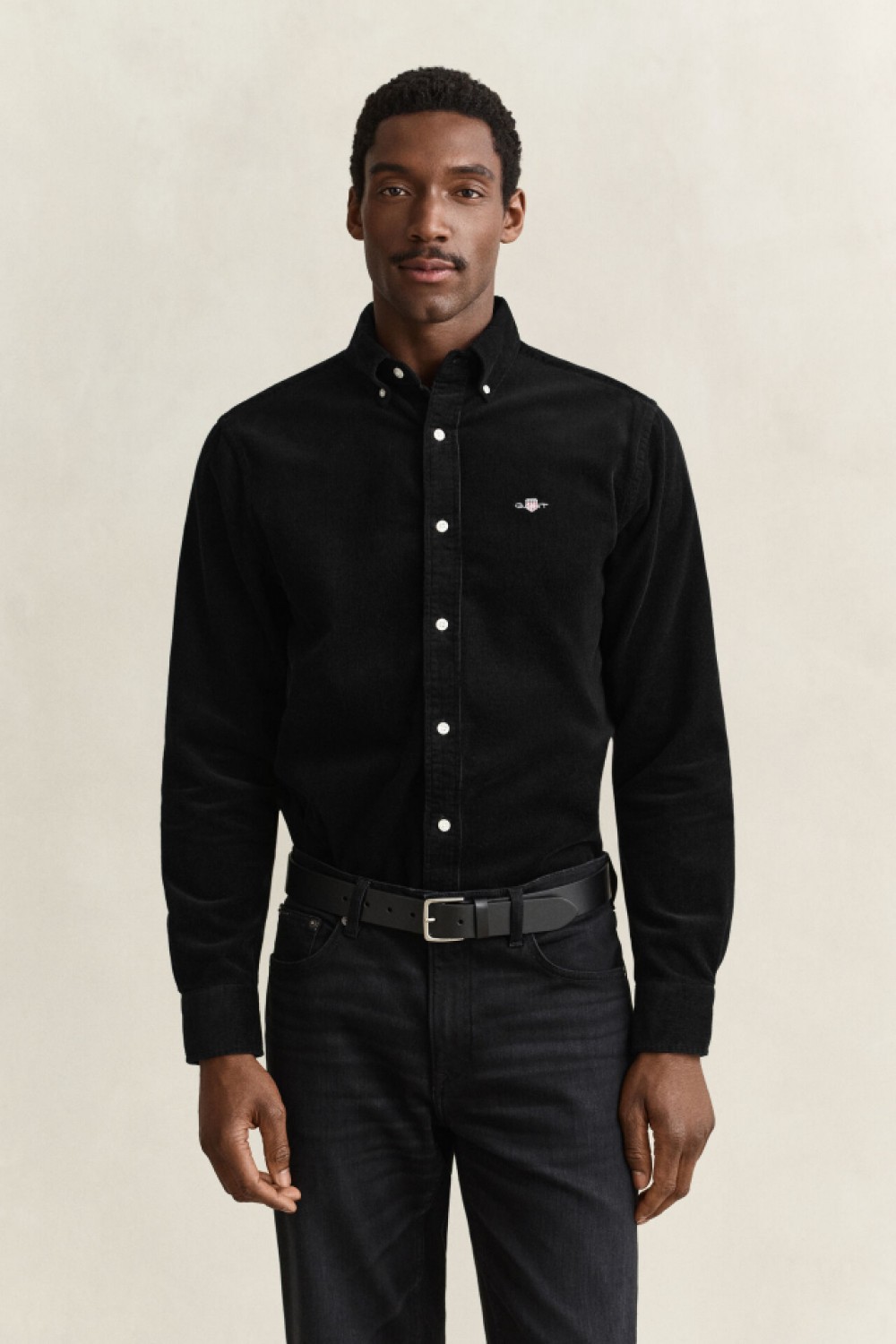 GANT CASUAL CORDUROY SHIRT BLACK 3250351-005