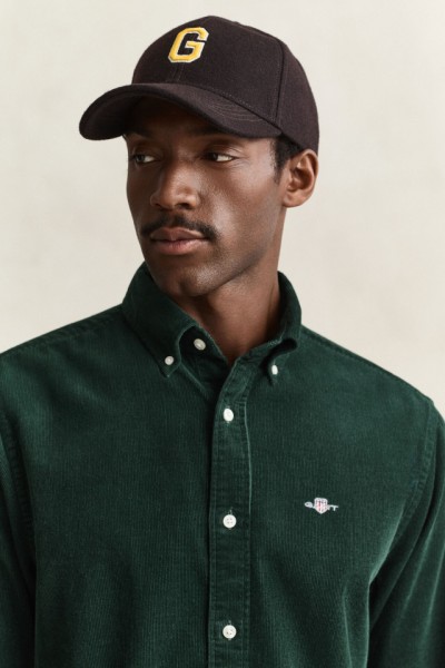 GANT CASUAL CORDUROY SHIRT TARTAN GREEN 3250351-374