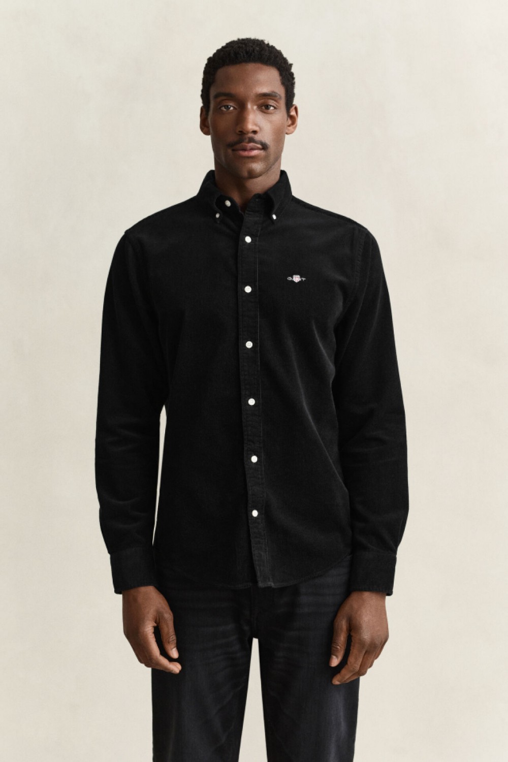 GANT CASUAL CORDUROY SHIRT BLACK 3250351-005