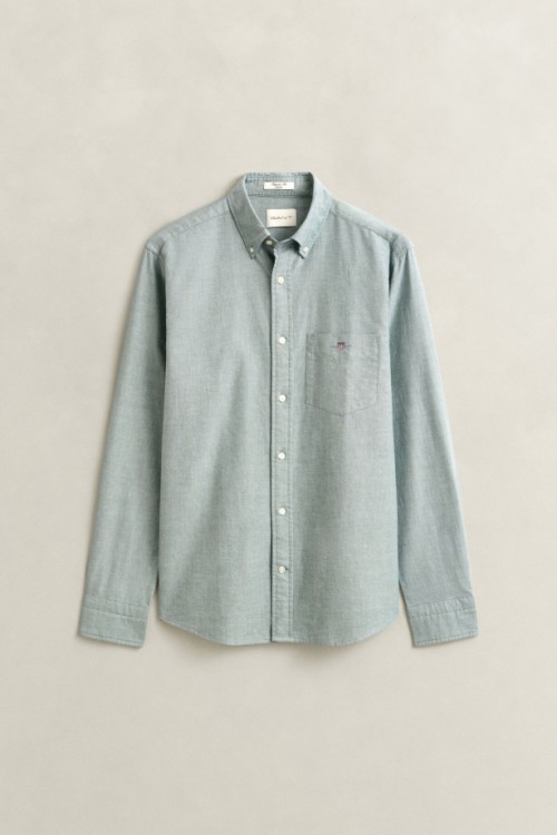 GANT REGULAR OXFORD SHIRT DARK EMERALND 3000200-321
