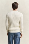 GANT COTTON CABLE CREW NECK CREAM 8050601-130
