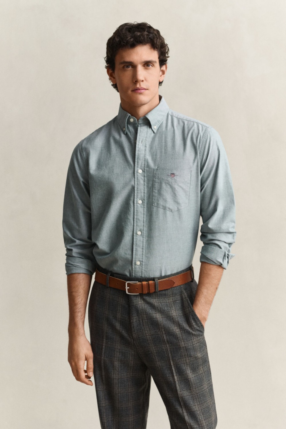 GANT REGULAR OXFORD SHIRT DARK EMERALND 3000200-321
