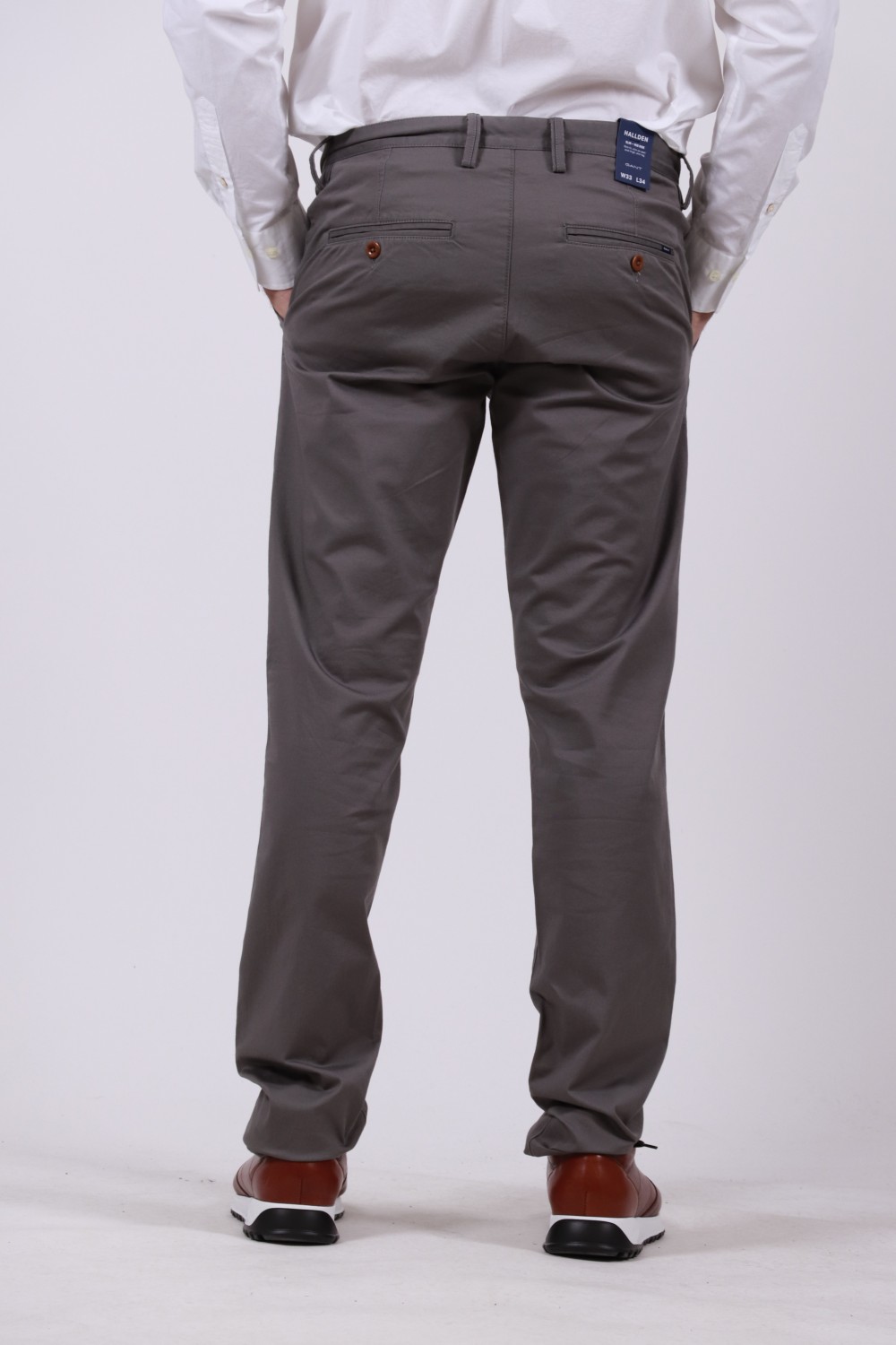 GANT ORIGINAL HALLDEN TWILL CHINOS GRAPHITE 1500038-36