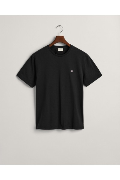 GANT REGULAR SHIELD SS T-SHIRT BLACK 2003184-005