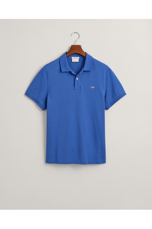 GANT BLOUSE REG SHIELD PIQUE POLO RICH BLUE 2210-407