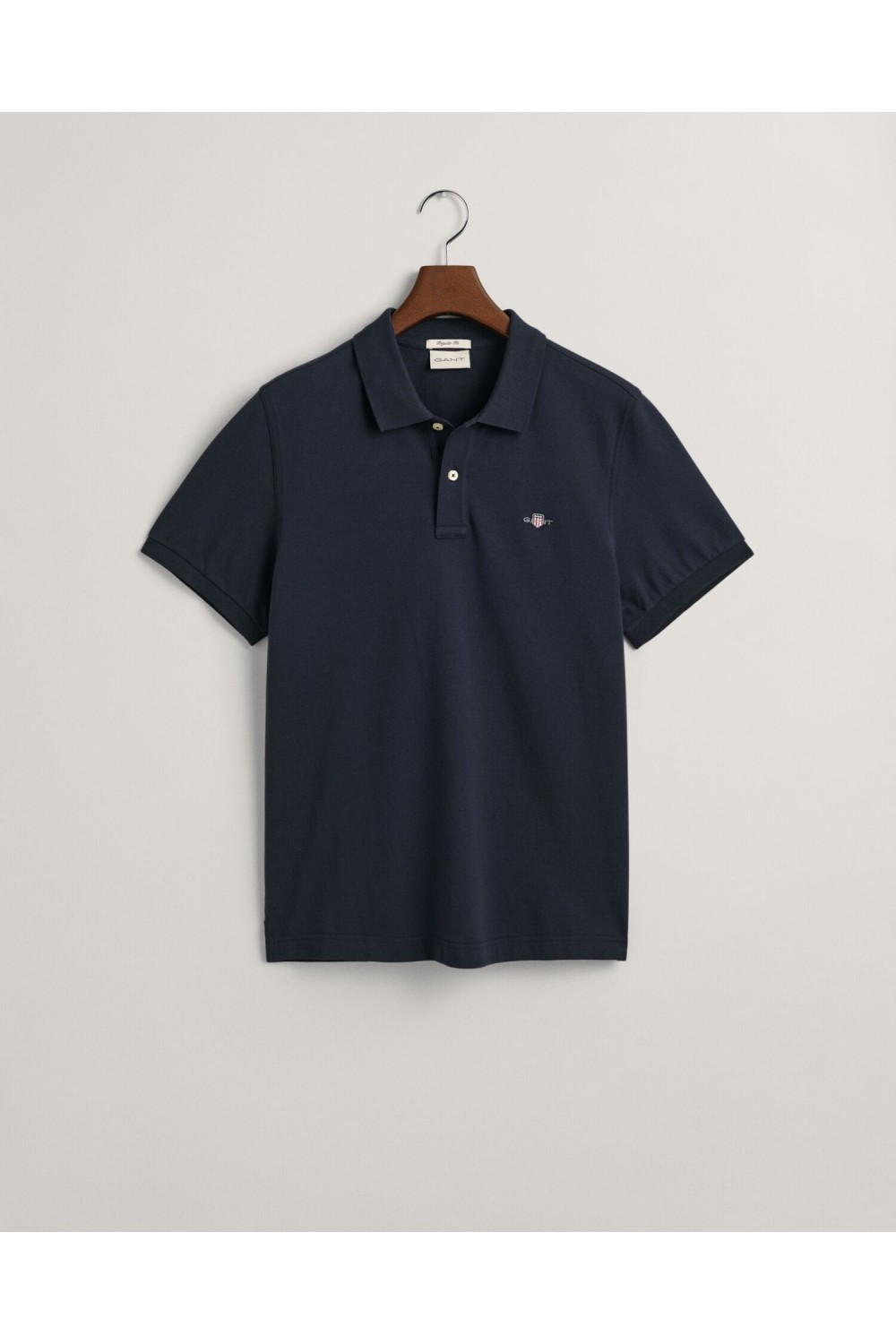 GANT REGULAR FIT SHIELD PIQUE POLO SHIRT EVENING BLUE 2210-433