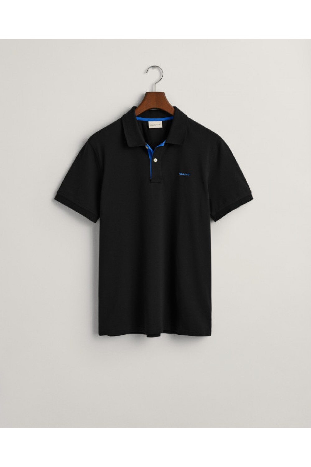 GANT BLOUSE REG CONTRAST PIQUE RUGGER BLACK 2062026-005