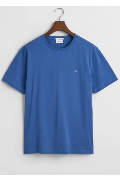 GANT REGULAR SHIELD SS T-SHIRT VINTAGE BLUE 2003184-442