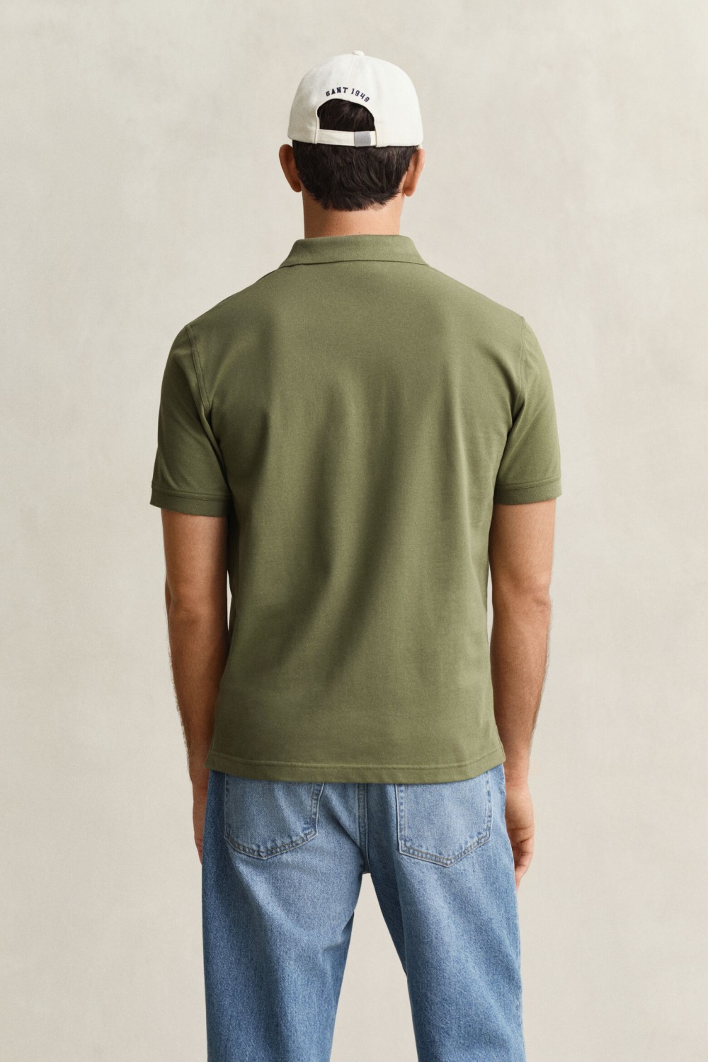 GANT BLOUSE REG CONTRAST PIQUE RUGGER DRY HERB GREEN 2062026-379