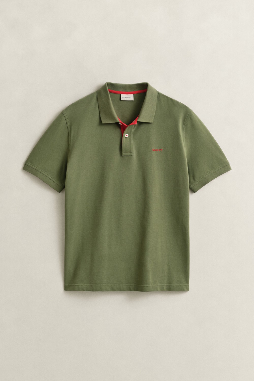 GANT BLOUSE REG CONTRAST PIQUE RUGGER DRY HERB GREEN 2062026-379