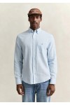 GANT REGULAR COTTON LINEN SHIRT SKY BLUE 3250082-450