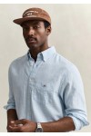 GANT REGULAR COTTON LINEN SHIRT SKY BLUE 3250082-450
