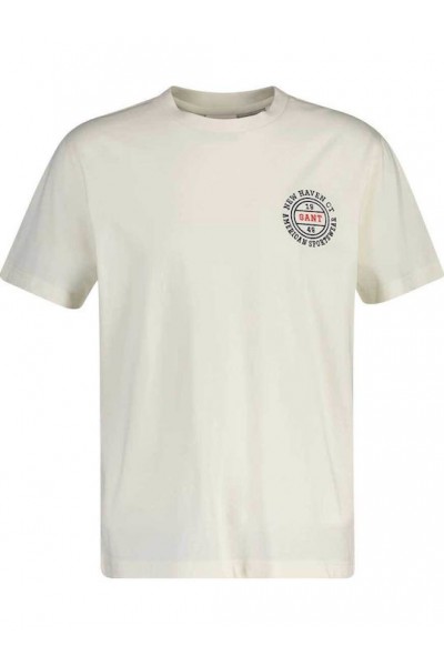 GANT GRAPHIC LOGO T-SHIRT CREAM 2003402-130