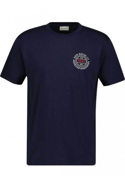 GANT GRAPHIC LOGO T-SHIRT EVENING BLUE 2003402-433