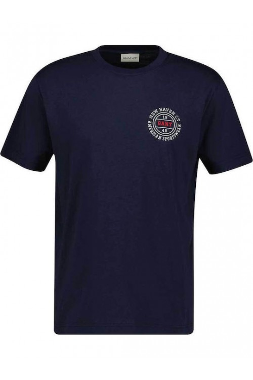 GANT GRAPHIC LOGO T-SHIRT EVENING BLUE 2003402-433