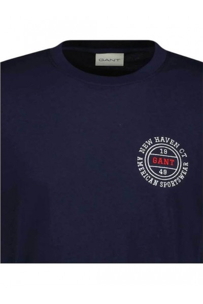 GANT GRAPHIC LOGO T-SHIRT EVENING BLUE 2003402-433