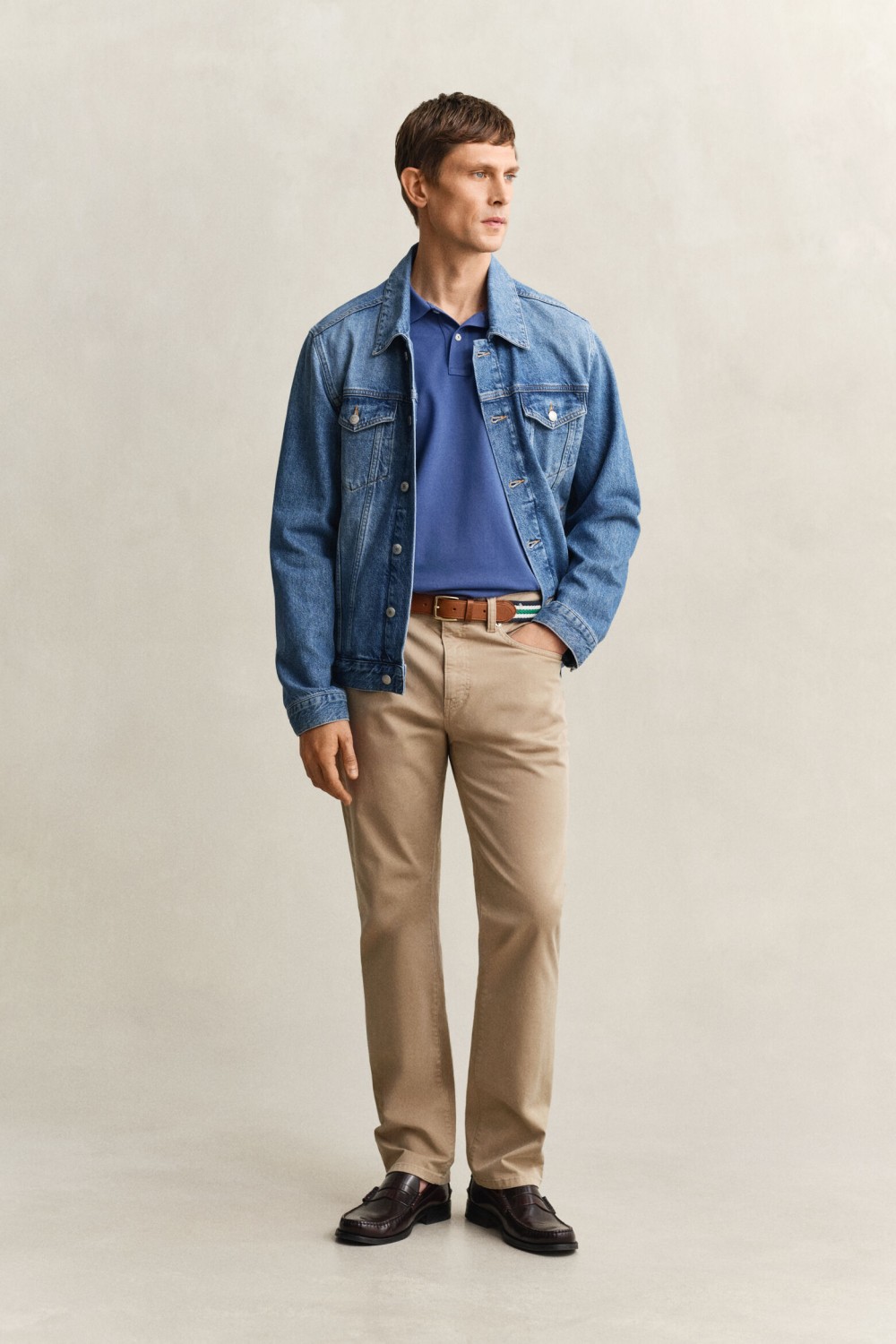 GANT REGULAR FIT SHIELD PIQUE POLO SHIRT VINTAGE BLUE 2210-442