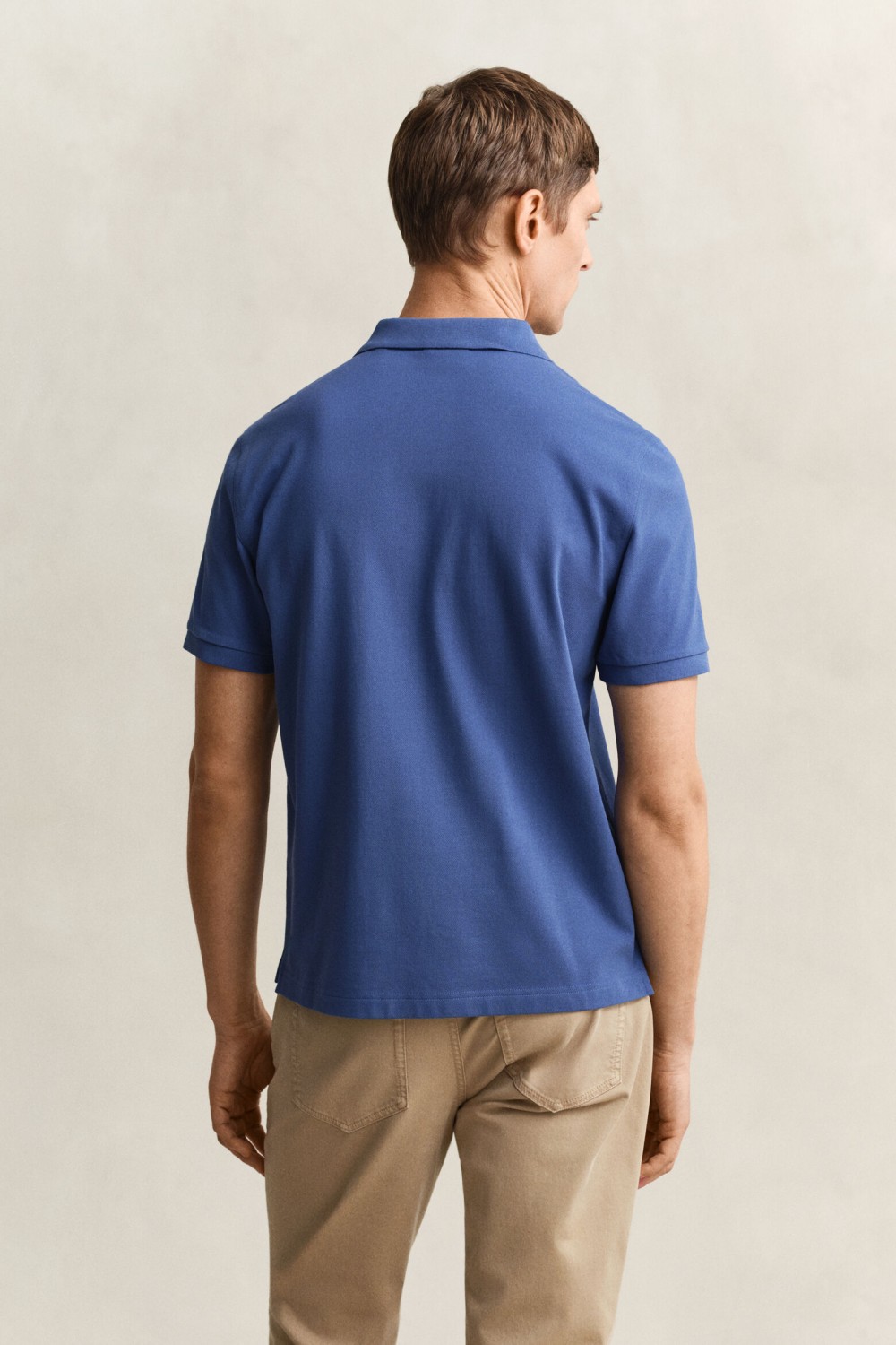 GANT REGULAR FIT SHIELD PIQUE POLO SHIRT VINTAGE BLUE 2210-442