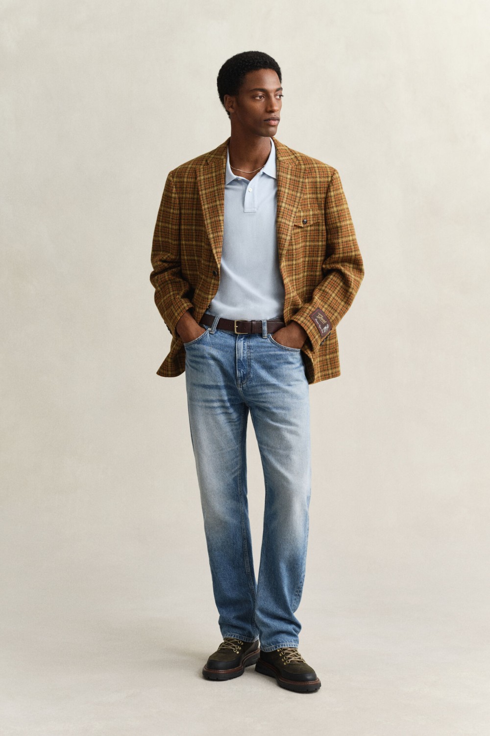 GANT REGULAR FIT SHIELD PIQUE POLO SHIRT FRESH BLUE 2210-457