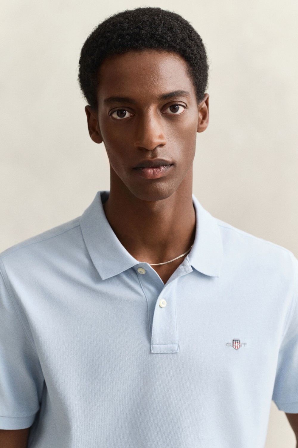 GANT REGULAR FIT SHIELD PIQUE POLO SHIRT FRESH BLUE 2210-457