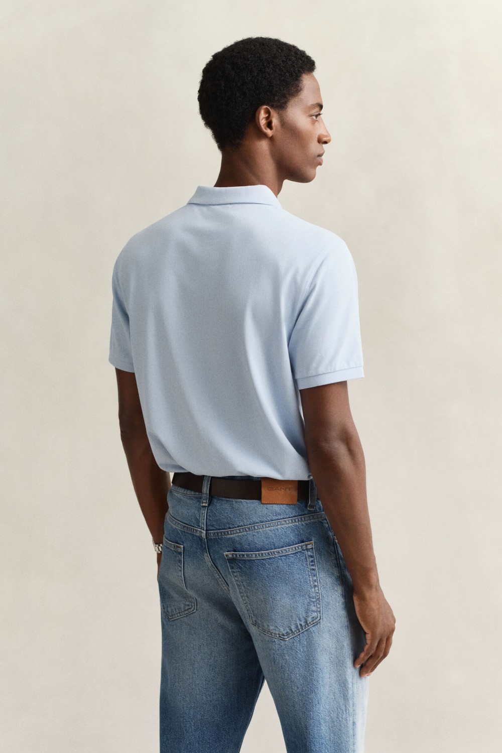 GANT REGULAR FIT SHIELD PIQUE POLO SHIRT FRESH BLUE 2210-457