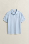 GANT REGULAR FIT SHIELD PIQUE POLO SHIRT FRESH BLUE 2210-457