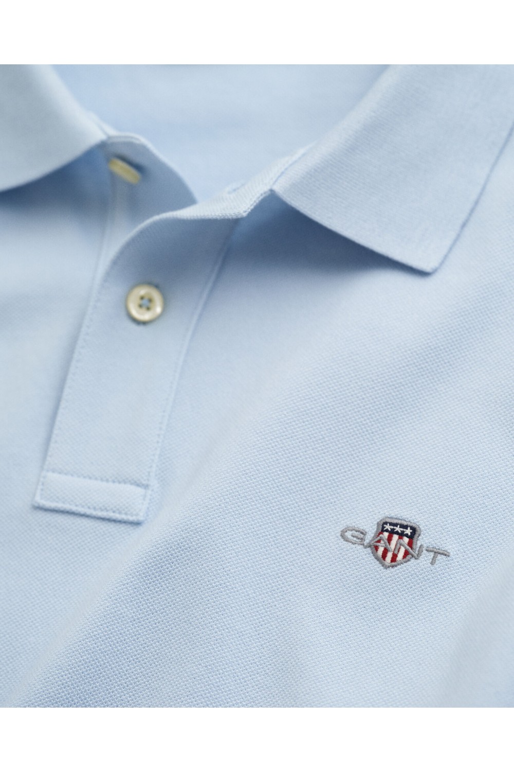 GANT REGULAR FIT SHIELD PIQUE POLO SHIRT FRESH BLUE 2210-457