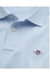 GANT REGULAR FIT SHIELD PIQUE POLO SHIRT FRESH BLUE 2210-457