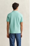 GANT REGULAR FIT SHIELD PIQUE POLO SHIRT MUTED TURQUOISE 2210-323